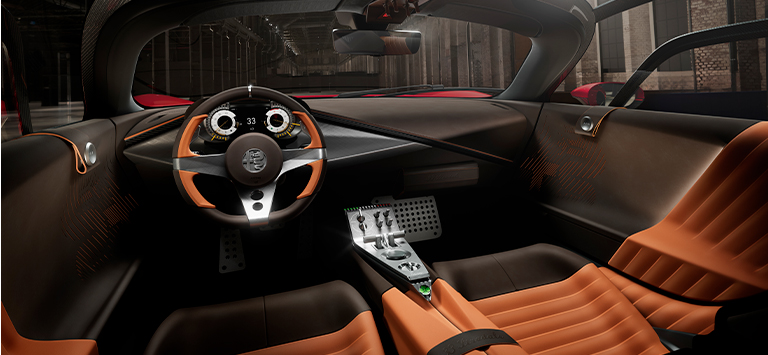 Luminous cabin sensation of piloting a jet aircraft