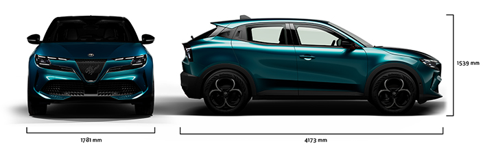 Alfa Romeo Junior - Junior Ibrida - Dimensiones